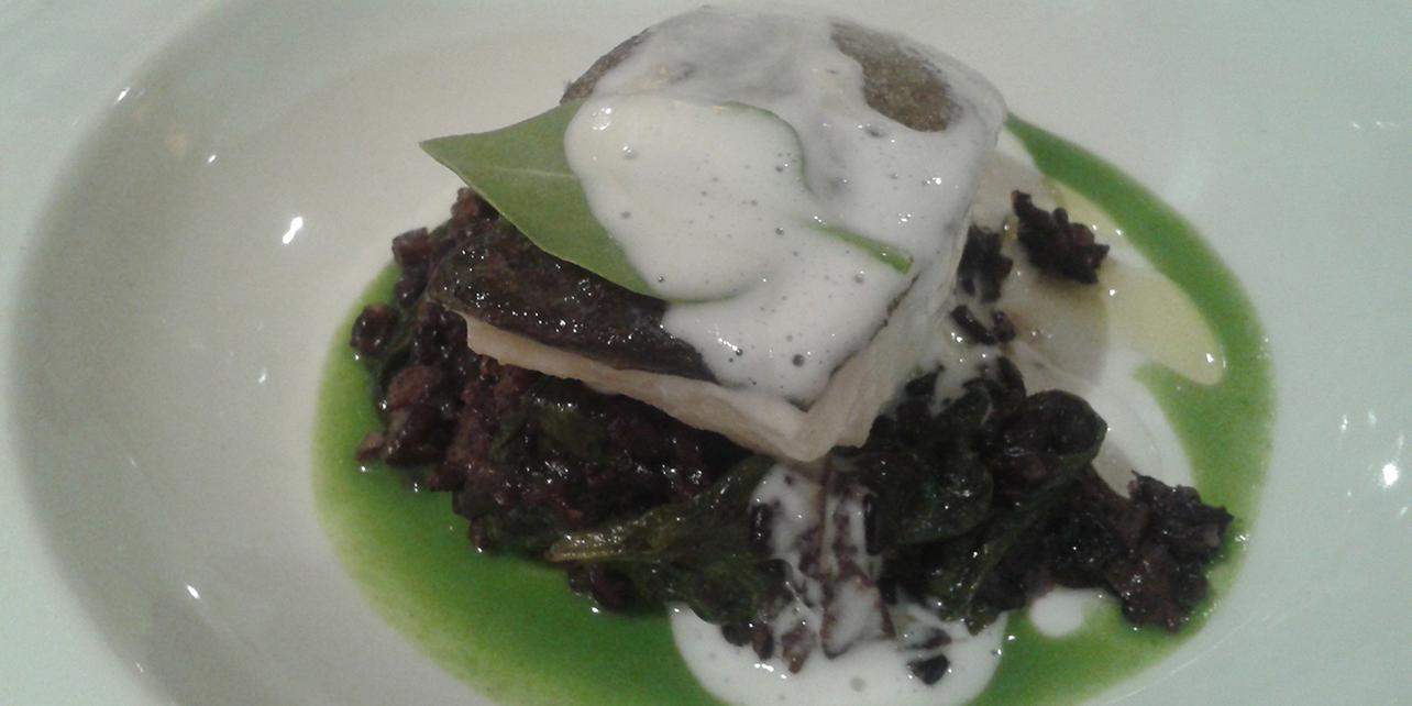 Bacalao con morcilla Bacalao con morcilla