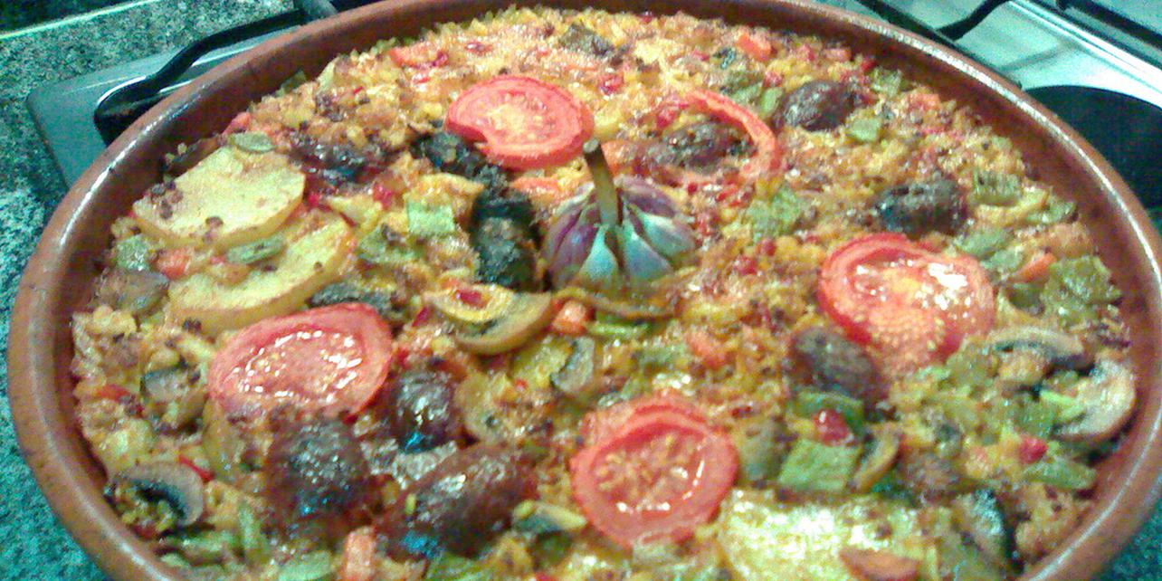 Arros al forn en fesols i nap Arros al forn en fesols i nap